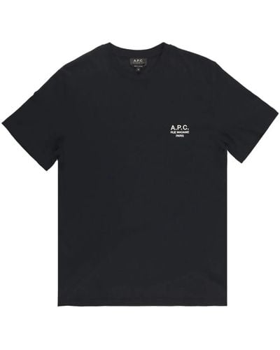 A.P.C. T-shirt con ricamo Raymond - Nero