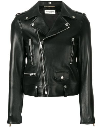 Saint Laurent Giacca biker - Nero