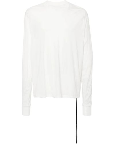 Rick Owens Logo-strap Longsleeved T-shirt - White