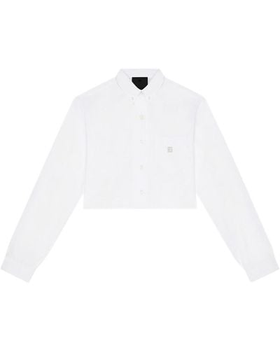 Givenchy Camicia corta in popeline - Bianco