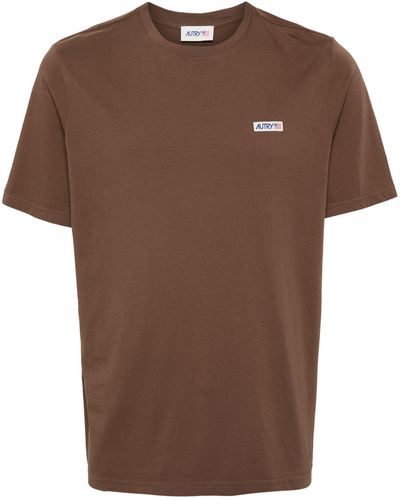 Autry T-shirt Icon Logo - Brown