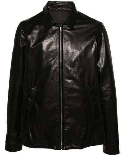 Rick Owens Giacca in pelle - Nero