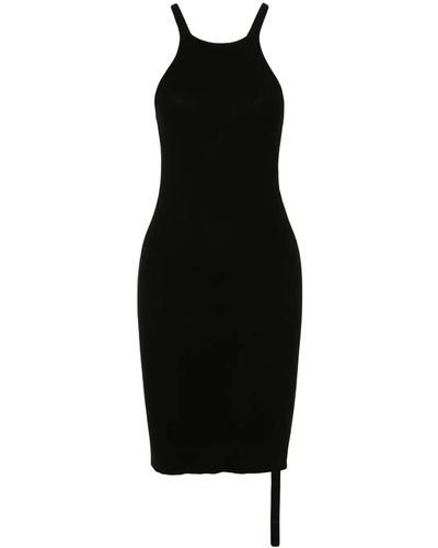 Rick Owens Cotton Tank Dress - Black