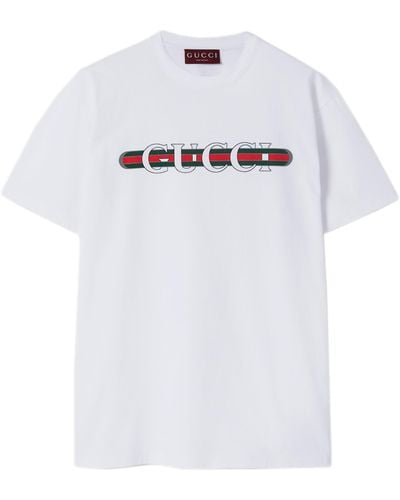 Gucci T-shirt Con Logo - White