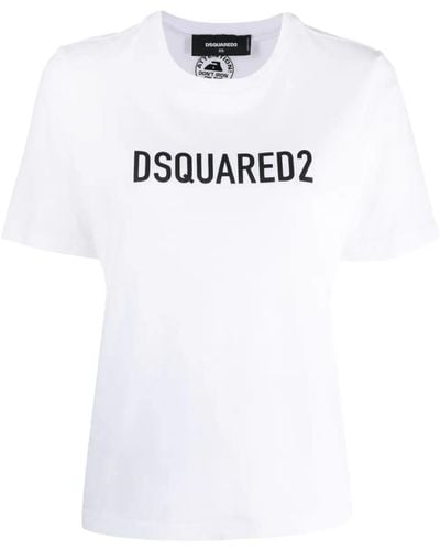 DSquared² Logo Cotton T-Shirt - White