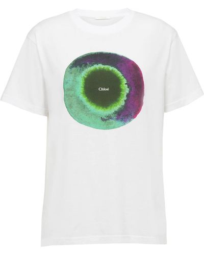 Chloé T-Shirt Stampa - Bianco