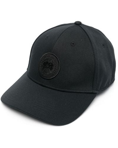 Canada Goose Logo-patch Curved-peak Cap - Black