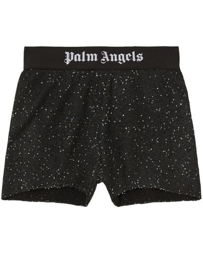 Palm Angels Shorts con logo - Nero