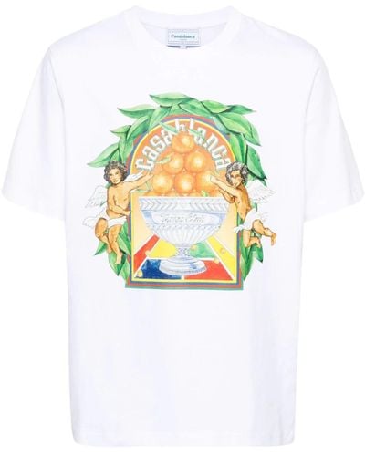 Casablancabrand T-shirt con stampa - Bianco