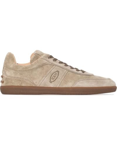 Tod's Panelled Low Top Trainers - Brown