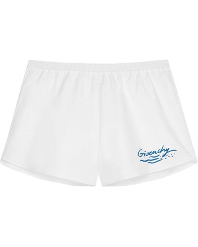 Givenchy Mini shorts con logo - Bianco