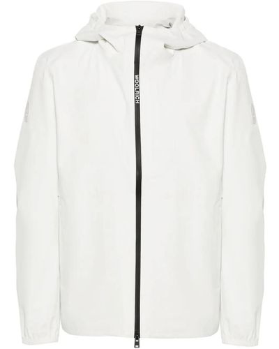 Woolrich Giacca con cappuccio Pacific Two Layers - Bianco