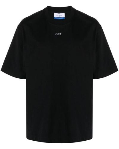 Off-White c/o Virgil Abloh T-shirt girocollo con stampa OFF - Nero