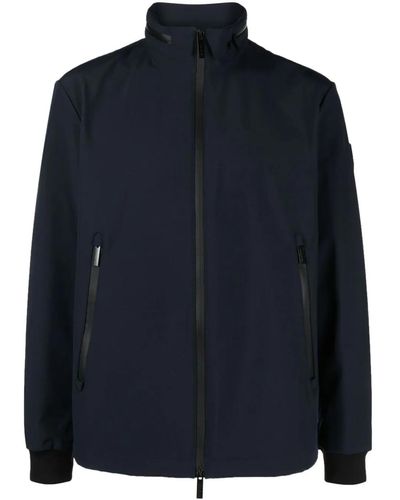 Woolrich Giacca In Softshell - Blue