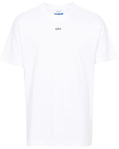 Off-White c/o Virgil Abloh Off- T-Shirt Con Stampa - Bianco