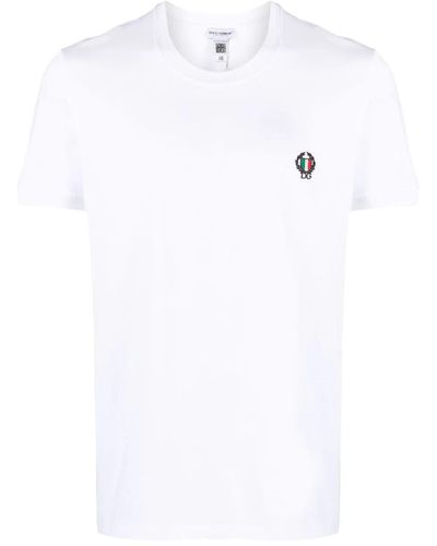 Dolce & Gabbana T-shirt con patch - Bianco