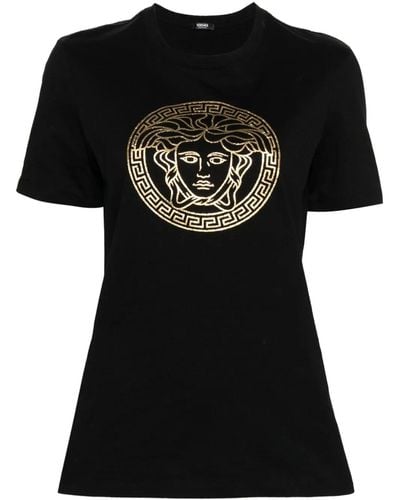 Versace T Shirt Girocollo Medusa - Nero