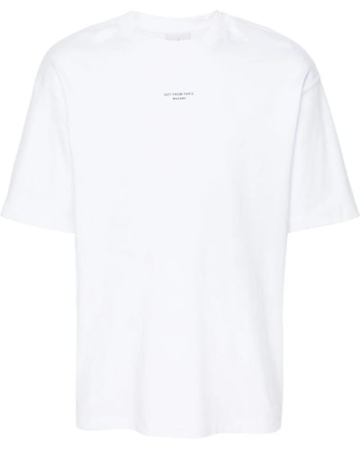 Drole de Monsieur T-shirt Slogan Classique - White