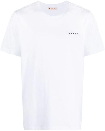 Marni T-shirt con mini logo - Bianco