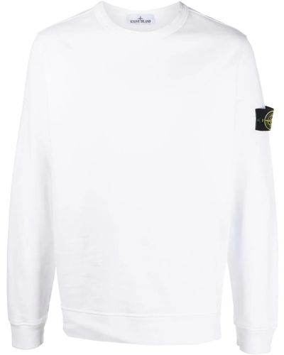 Stone Island Cotton Sweatshirt - White