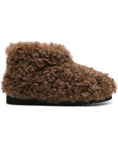 Stand Studio Olivia Faux-shearling Boots - Brown