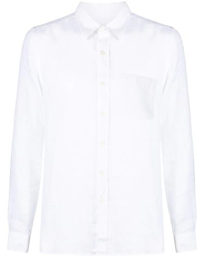 120% Lino Camicia regular - Bianco