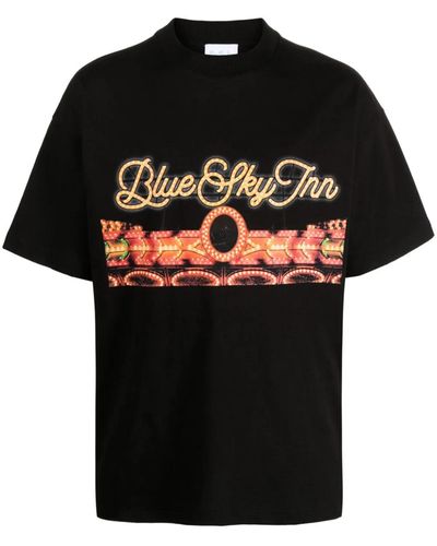BLUE SKY INN T-shirt Con Stampa - Black