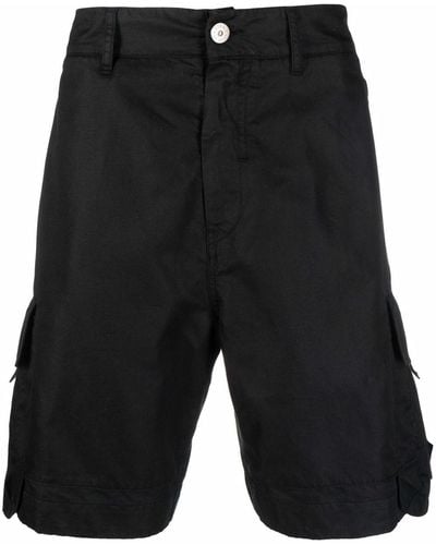 Stone Island Shadow Project Pocketed Cargo Shorts - Black