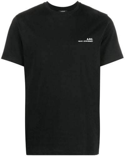 A.P.C. T-shirts And Polos Black