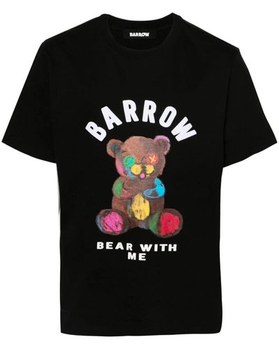 Barrow T-shirt Con Orso - Black