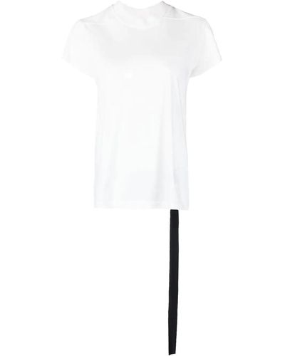 Rick Owens DRKSHDW T-shirt con cinturino - Bianco