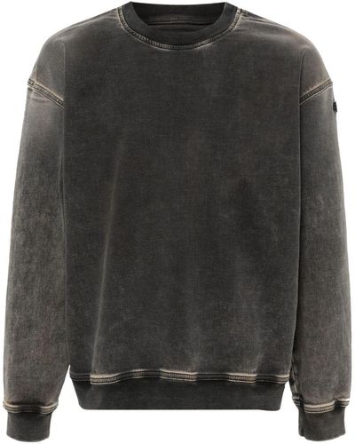 DIESEL D-krib Logo-embroidered Sweatshirt - Gray