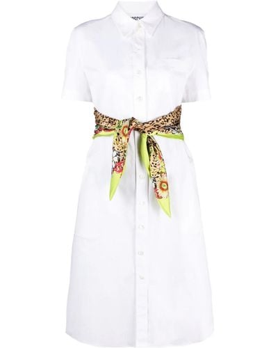 Moschino Midi Shirt Dress - White