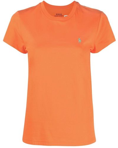 Polo Ralph Lauren T-shirt con ricamo - Arancione