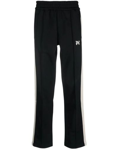 Palm Angels Pantaloni sportivi con ricamo - Nero