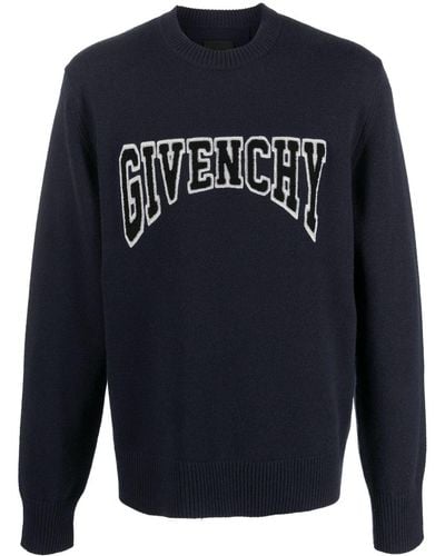 Givenchy Pullover con logo - Blu