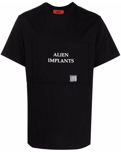 424 T-shirt Alien Implants - Black