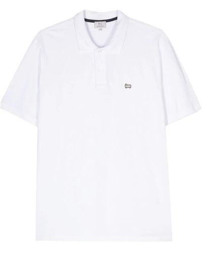 Woolrich Polo con applicazione - Bianco