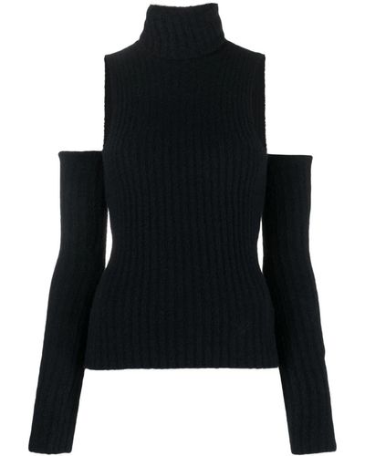 Blumarine Top a costine - Nero