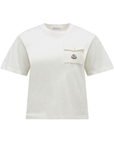 Moncler T-shirt con logo - Bianco