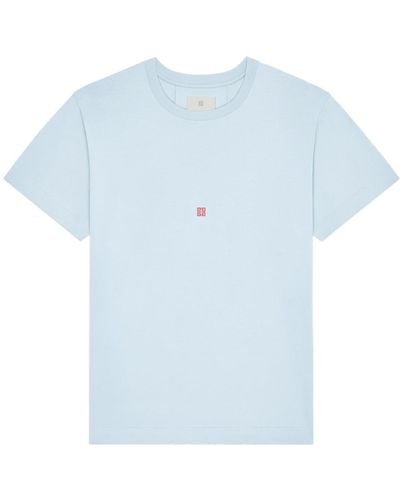 Givenchy T-shirt In Cotone Con Stampa Flamingo - Blue