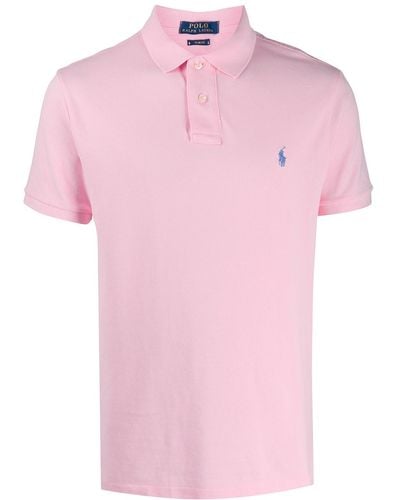 Polo Ralph Lauren And Slim-Fit Pique Polo Shirt - Pink