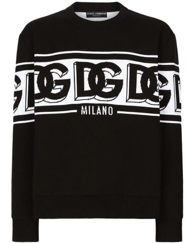 Dolce & Gabbana Maglia con logo dg - Nero