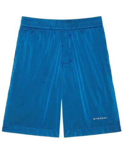 Givenchy Long Swim Shorts - Blue