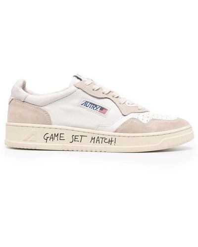Autry Colour-block Low-top Trainers - '20s - Pink