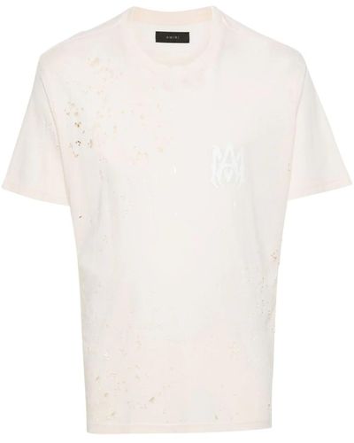 Amiri T-shirt Shotgun con stampa - Bianco