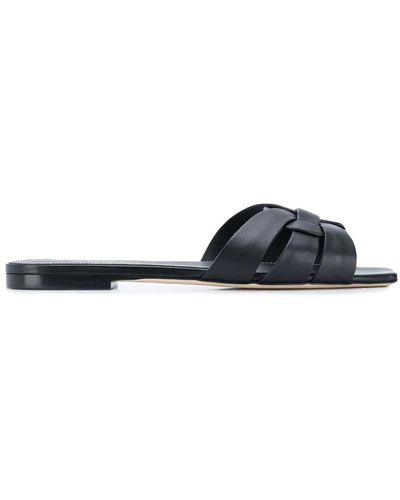 Saint Laurent Nu Pieds Tribute 05 Leather Sandals - Black