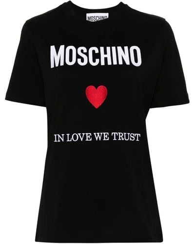 Moschino T-Shirt Con Stampa - Nero