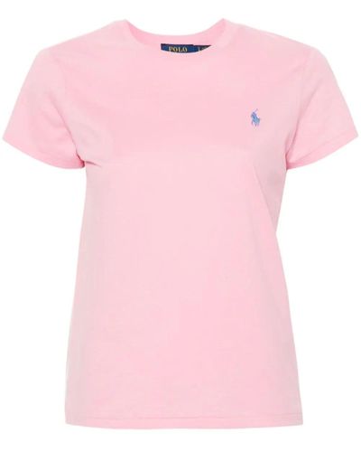 Polo Ralph Lauren T Shirt In Cotone Leggero - Rosa