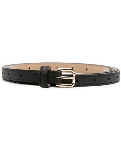 Dolce & Gabbana Buckled Leather Belt - Black